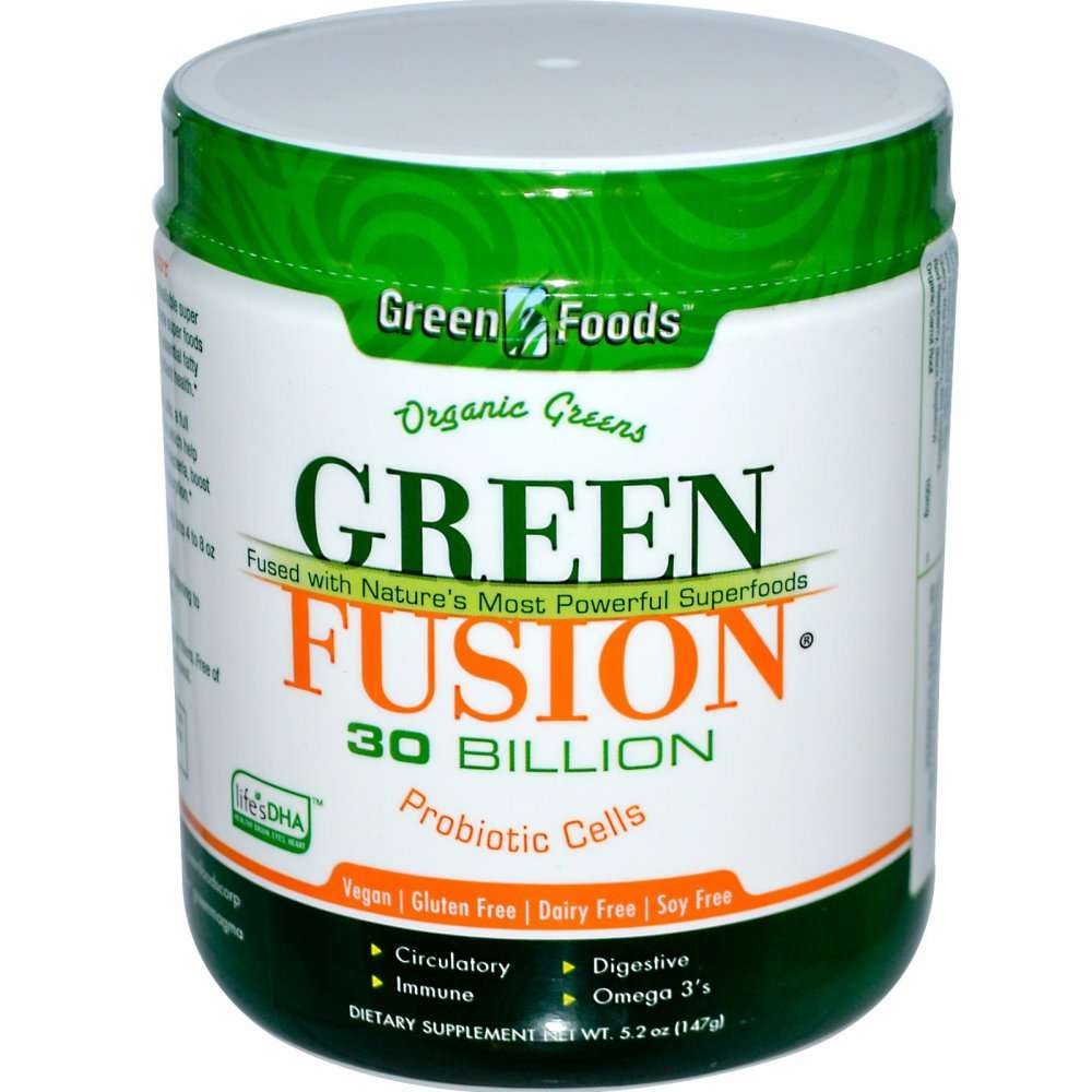Green Foods Green Fusion Organic Powdered Greens Supplement Tub