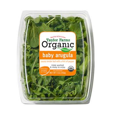 Organic baby leaf salad good sources of iron