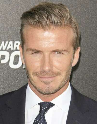 David Beckham with a modern haircut